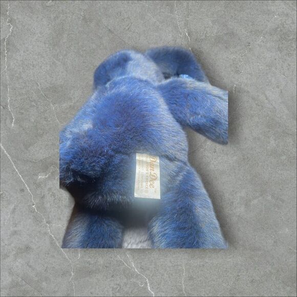 Dan Dee Collector's Choice Kids Blue Velvet Bunny Rabbit Plush Toy - Picture 7 of 16